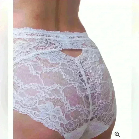 High  Waist Lace Panties By Less Is Amor - Picture 3 of 3